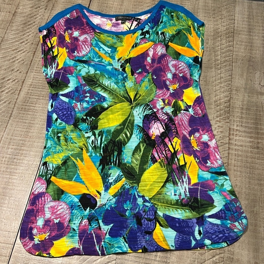 Spense ladies vibrant colorful sleeveless tunic